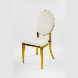 Chair in bright gold velvet - Image 1