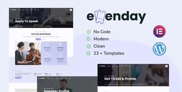 Evenday – Event Management & Expo Orgaziner Elementor Template Kit