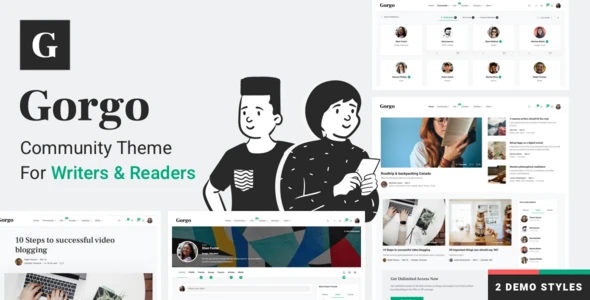 Gorgo – Multi-Purpose Collaborative Blog & Community BuddyPress Theme