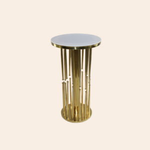 Small gold table for decoration for any event