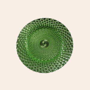Green charger plate, imperial style, green