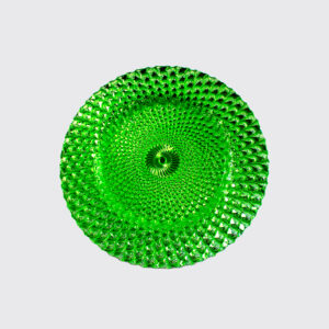 Green charger plate, imperial style, green