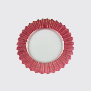 Red charger plate, classic style