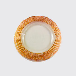 Gold charger plate, elegant model