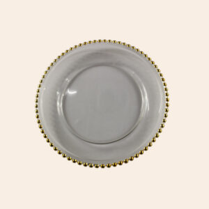 Gold charger plate, elegant model