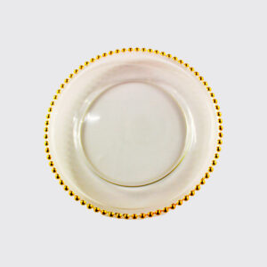 Gold charger plate, elegant model
