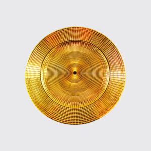 Modern plate with elegant gold dots