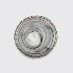Elegant, smoked, transparent plate for all events