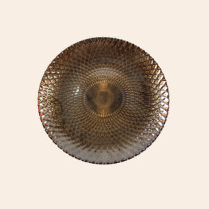 Beautiful and elegant gold-colored plate for any event